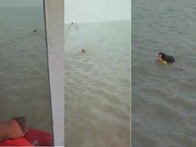 बापरे! गेटवे-मांडवा बोटीतील प्रवासी बॅगसकट समुद्रात पडला अन्....