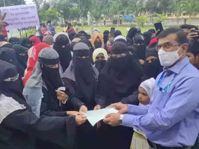 Karnataka Hijab Controversy : नारेबाजी, पथराव, लाठीचार्ज... हिजाब पर कर्नाटक में बवाल, केंद्रीय मंत्री ने ढूंढा गजवा-ए-हिंद कनेक्शन