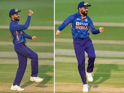 Virat Kohli Dance: विराट कोहली ने मैच विनिंग कैच लपकने के बाद किया श्रीवल्ली डांस, तस्वीरें में देखें खास मोमेंट