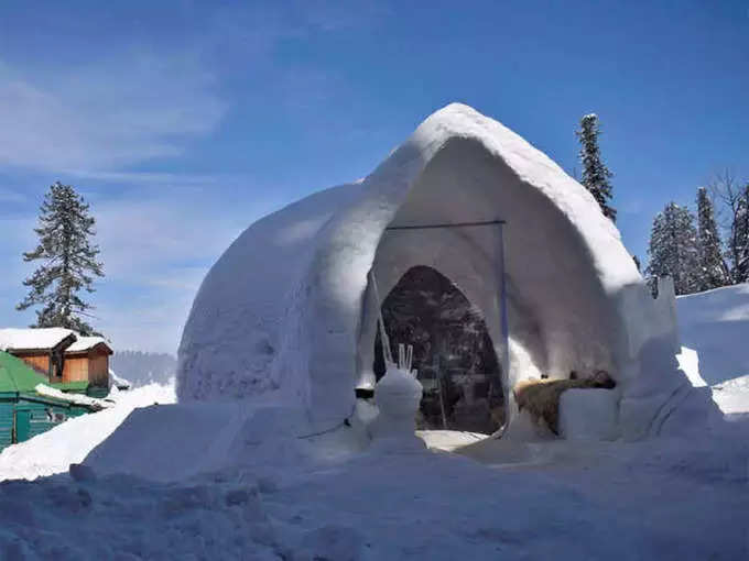 કાશ્મીરમાં ખુલ્યું દુનિયાનું સૌથી મોટું Igloo Cafe