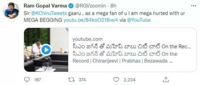 Rgv Tweet