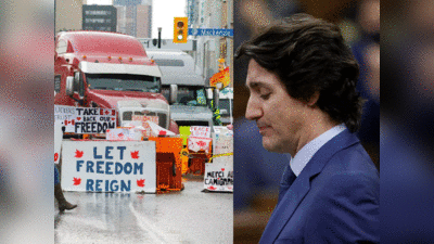 Canada Protest: कनाडा में जस्टिन ट्रूडो की सत्ता उखाड़ फेंकेंगे, 50 हजार ट्रक ड्राइवरों का ऐलान, कई देशों में प्रदर्शन
