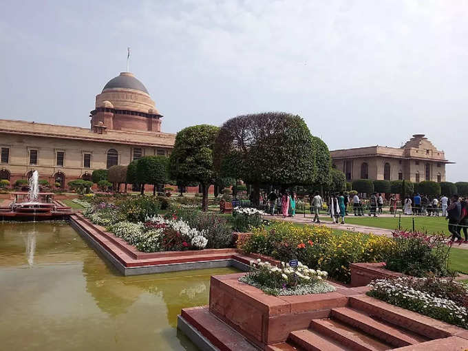 मुगल गार्डन जाने और खुलने का समय -