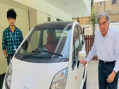 इलेक्ट्रिक अवतार में आई लखटकिया कार Tata Nano, ईवी में बैठ घूमने निकले रतन टाटा