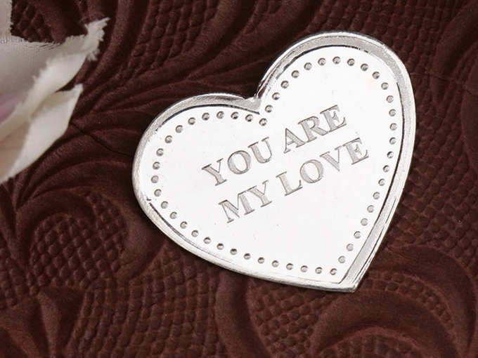 Valentines day gifts valuable silver coin gift.