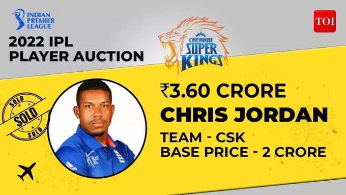 चेन्नई सुपर किंग्स के लिए खेलेंगे क्रिस जॉर्डन