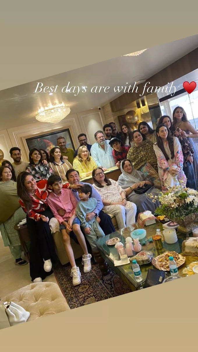 kapoor fam randhir bday