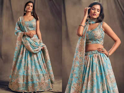 यहां से देखें शानदार एंब्राइडरीऔर प्रिंट में मौजूद Lehenga Choli का कलेक्शन, वेडिंग पार्टी के लिए हैं बेस्ट