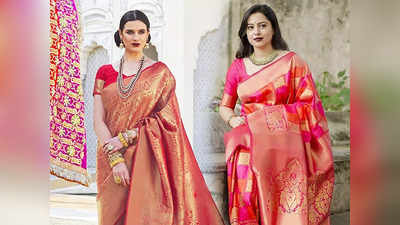 बंपर छूट! शादियों में पहनने के लिए बेस्ट रहेंगी ये Banarasi Saree, इतना कम दाम सुनकर रह जाएंगे हैरान