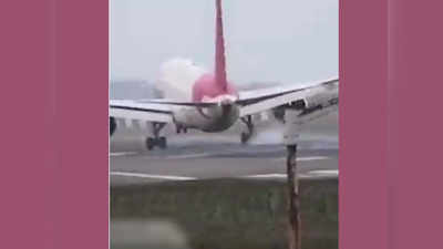 air india flights : एअर इंडियाच्या पायलट्सचे जगभरात कौतुक, वादळातही हिथ्रो विमानतळावर उतरवली दोन विमाने; व्हिडिओ व्हायरल