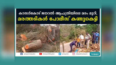 കാസര്‍കോട് ജനറൽ ആശുപത്രിയിലെ മരം മുറി, മരത്തടികള്‍ പോലീസ് കണ്ടുകെട്ടി, വീഡിയോ കാണാം