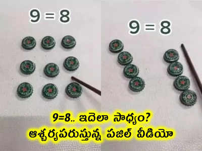 video: 9=8.. ఇదెలా సాధ్యం?.. ఆశ్చర్యపరుస్తున్న పజిల్ వీడియో