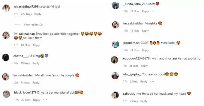 VIRUSHKA FANS COMMENTS