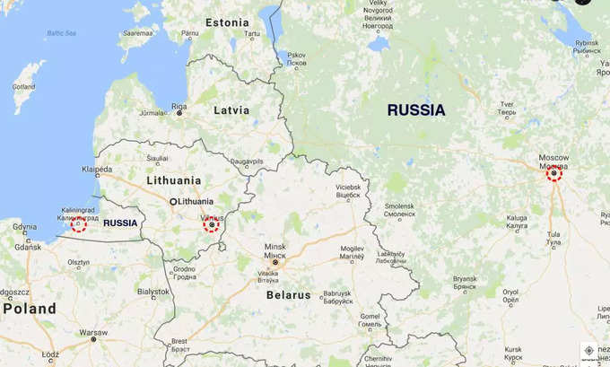 लिथुआनिया ने लगाई इमरजेंसी, चिढ़ता है रूस