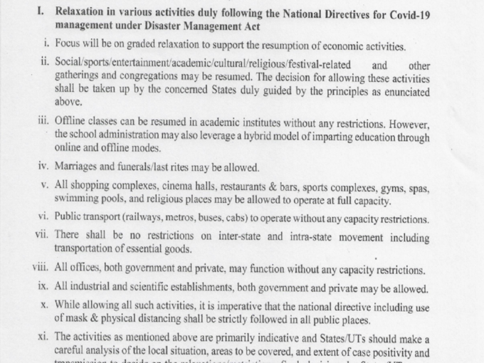 covid 19 directives