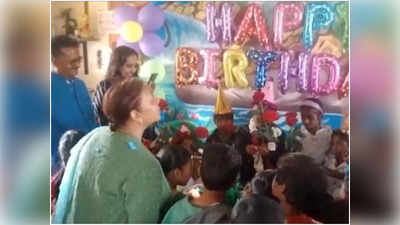 Rewa News : कलेक्‍टर ने आंगनवाड़ी केंद्र में मनाया बेटे का जन्‍मदिन, गरीब बच्‍चों के साथ काटा केक