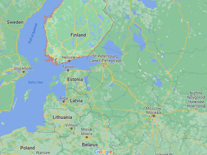 finland-russia-map