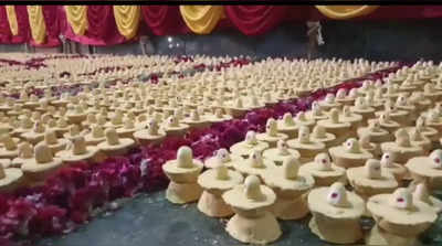 மகாசிவராத்திரியை முன்னிட்டு 678 கிலோ சந்தன பவுடரை பயன்படுத்தி 10,008 சந்தன சிவலிங்கங்கள் செய்து சாதனை!