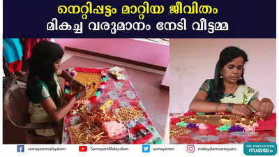 നെറ്റിപ്പട്ടം മാറ്റിയ ജീവിതം  മികച്ച വരുമാനം നേടി വീട്ടമ്മ