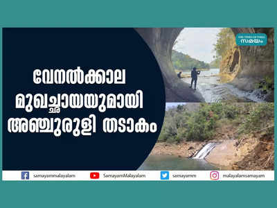 വേനൽക്കാല മുഖച്ഛായയുമായി അഞ്ചുരുളി തടാകം, വീഡിയോ കാണാം