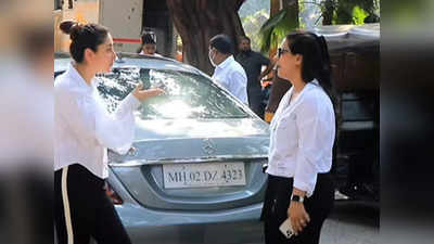 अरे तुम्हारा नया बेबी कैसा है? बीच सड़क पर Kareena Kapoor और Kajol की गॉसिप का वीडियो हुआ वायरल