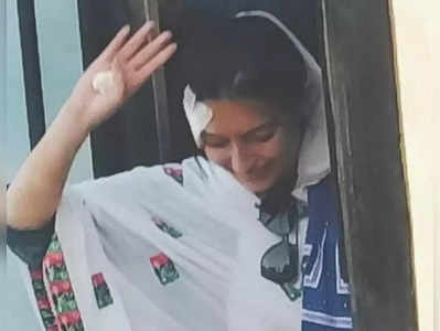 VIDEO: इम्रान खान यांच्याविरोधात प्रचार, बेनझीर भुट्टो यांच्या मुलीच्या चेहऱ्यावर आदळला ड्रोन