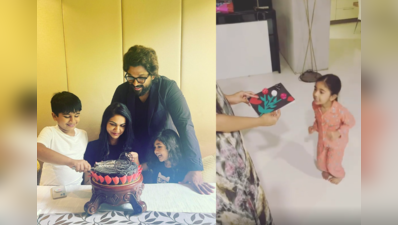 Allu Arjun અને Sneha Reddyએ સેલિબ્રેટ કરી 11મી વેડિંગ એનિવર્સરી, દીકરીએ આપ્યું હાથે બનાવેલું કાર્ડ