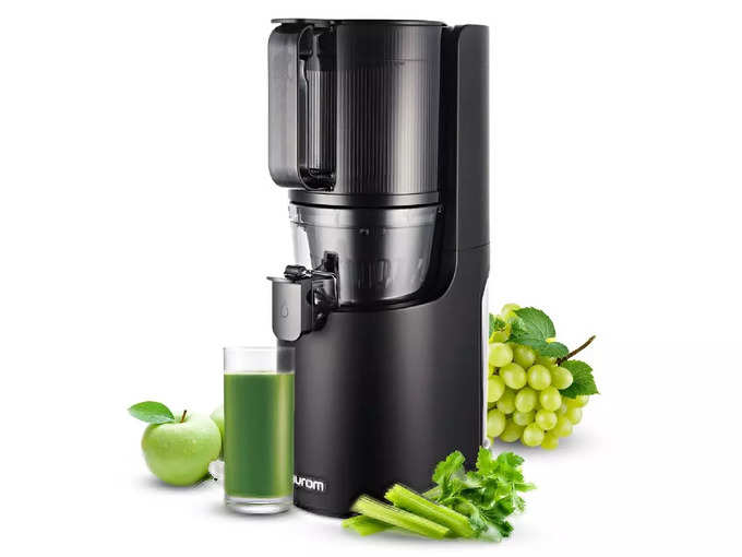 Hurom H-200 Cold Press Juicer with 3X Mega Hopper, Patented Technology Plus Dual Rotation Speed , Scrub ULTEM Strainers and 200 Watts Powerful A/C Motor...