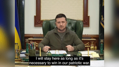 Zelensky Kyiv Video: यूक्रेन के राष्‍ट्रपति भ‍वन में बैठकर जेलेंस्‍की की ललकार, मैं कीव में हूं, किसी से नहीं डरता
