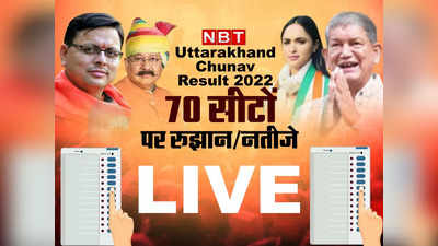 Uttarakhand Chunav Result 2022: उत्तराखंड विधानसभा चुनाव में जानिए 70 सीटों पर रुझान और रिजल्ट का लेटेस्ट अपडेट