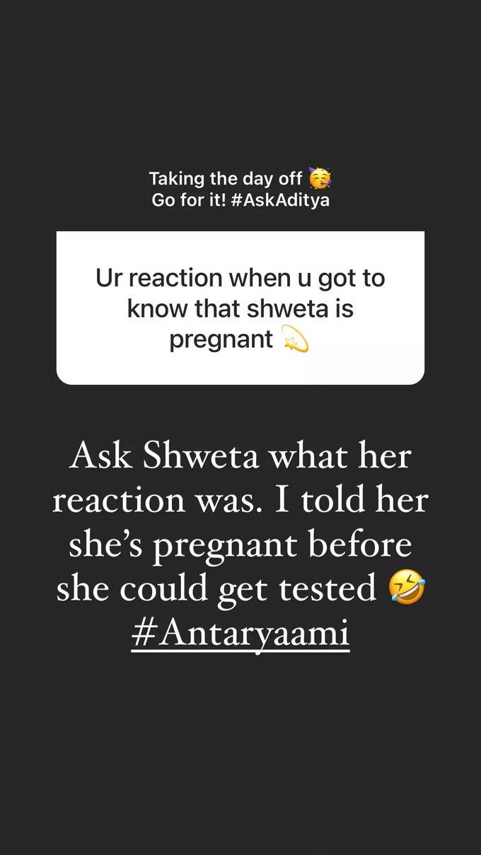 aditya narayan instagram story