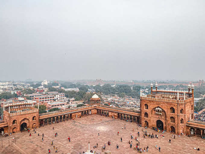 दिल्ली के जामा मस्जिद की वास्तुकला - Architecture of Jama Masjid in Delhi in Hindi
