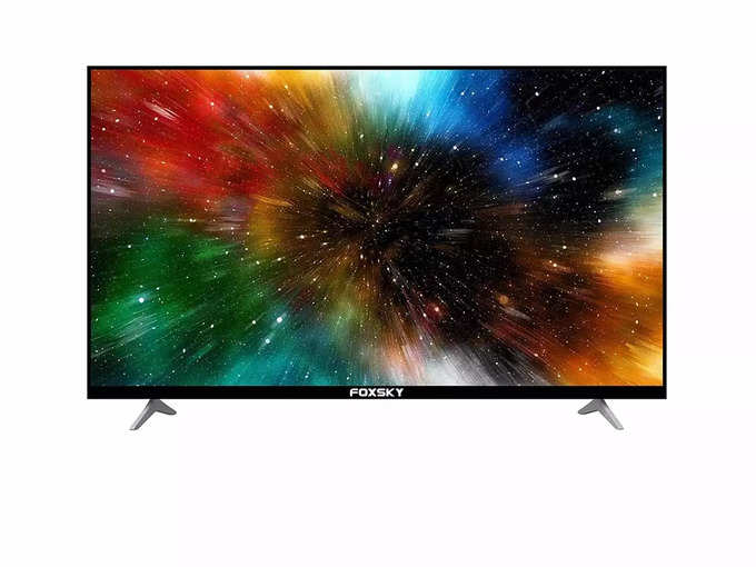 ​Foxsky 55 inches 4K Ultra HD Smart LED TV 55FS-VS (Black) (2021 Model) With Voice Assistant
