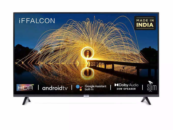 ​iFFALCON 32 inches HD Ready Android Smart LED TV 32F2A (Black) (2021 Model) With Built-in Voice Assistant