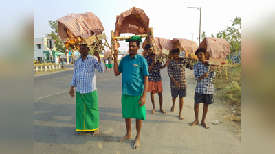 பங்குனி உத்திர திருவிழா: காவடி எடுத்து தயாராகும் முருகன் பக்தர்கள்!