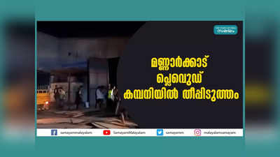 മണ്ണാർക്കാട് പ്ലെെവുഡ് കമ്പനിയിൽ തീപ്പിടുത്തം, വീഡിയോ കാണാം