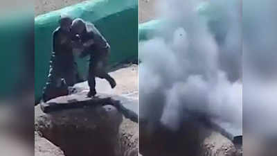 OMG! Shocking Video: हातातच फुटला बॉम्ब; सैनिक घेत होते ग्रेनेड चालवण्याचं ट्रेनिंग