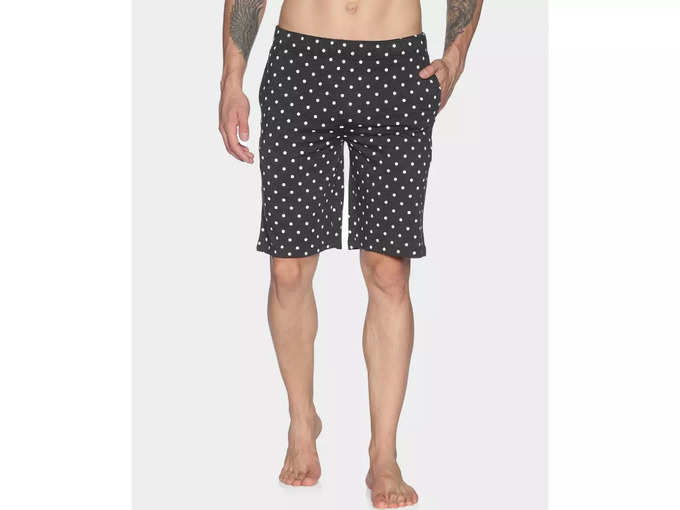 ECOLINE CLOTHING  ECOLINE Charcoal Melange Cotton Polka Dots