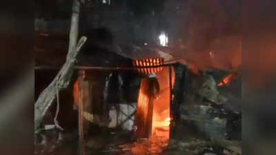 Jabalpur Fire News : शॉर्ट सर्किट से झोपड़ी में लगी आग, फायर ब्रिगेड ने आग पर पाया काबू