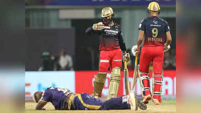 KKR vs RCB Moment Of the Match: एक ही छोर पर खड़े हो गए दिनेश कार्तिक और हर्षल पटेल, फिर भी नहीं हुए रन आउट, आपने देखा यह फनी वीडियो