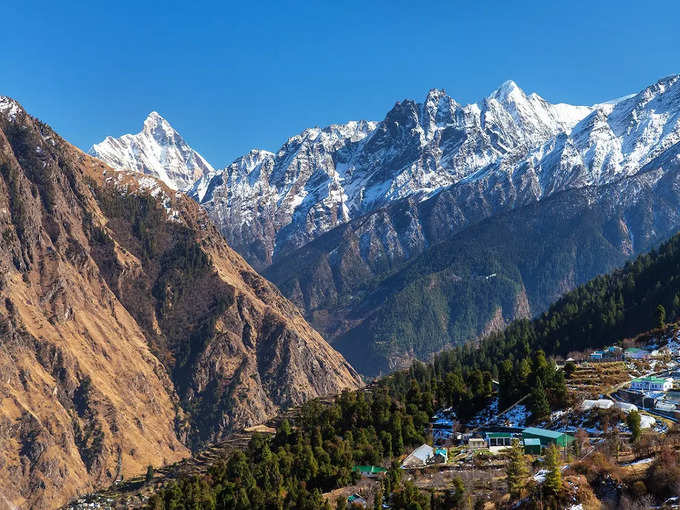 हिमालय के पहाड़ों का खूबसूरत नजारा - View of Himalayan mountains