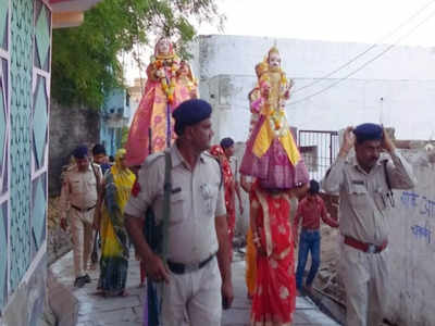 चंदेरी में गणगौर उत्सवः तीन किलो सोने से होता है प्रतिमाओं का श्रृंगार, फिर निकलती है शोभा यात्रा