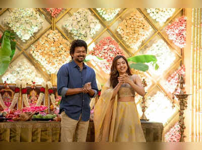 Vijay:பல வருஷ ஆசை: விஜய்யை பார்த்ததும் வேலையை காட்டிய ரஷ்மிகா