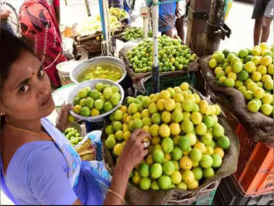 ರಾಜ್ಯದ ಹಲವೆಡೆ ಬಿಸಿಲು ಗರಿಷ್ಠ ಮಟ್ಟ ತಲುಪುತ್ತಿದ್ದಂತೆ ದರ ದರ ಏರುತ್ತಿದೆ ಲಿಂಬೆ ದರ!