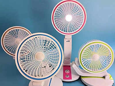 बिजली कटने पर भी नहीं लगेगी गर्मी न होगा अंधेरा, हवा के साथ रोशनी भी दे सकते हैं ये रिचार्जेबल Table Fan