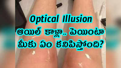 Optical Illusion: ఆయిల్ కాళ్లా.. పెయింటా.. మీకు ఏం కనిపిస్తోంది?