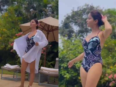 Rubina Dilaik Pool Video: रुबीना दिलैक ने गोवा वेकेशन से स्विमसूट में शेयर किया वीडियो, Reverse स्टाइल ने खींचा ध्यान