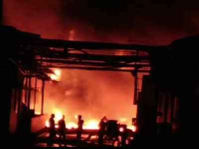 Andhra Pradesh Fire : आंध्र प्रदेशमध्ये केमिकल कंपनीत स्फोट झाल्यानं भीषण आग, ६ जणांचा होरपळून मृत्यू 