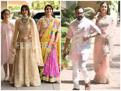 Ranbir Alia Marriage Photos: भाई रणबीर की शादी में पति सैफ संग करीना ने दिखाया रॉयल लुक, मां नीतू पड़ीं सबपर भारी