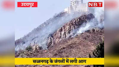 Udaipur News: सज्जनगढ़ के जंगल में लगी आग ने लिया विकराल रूप, दिल्ली से बुलाना पड़ा हेलीकॉप्टर